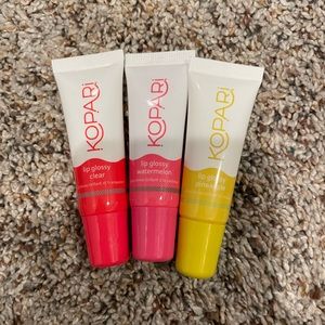 kopari lip gloss trio